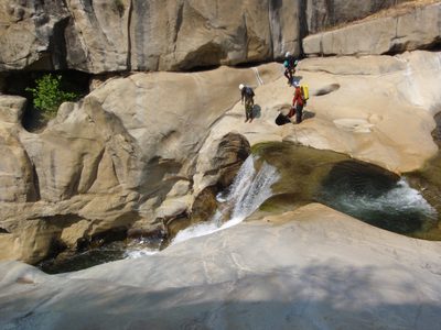 Andy inspecting the drop.