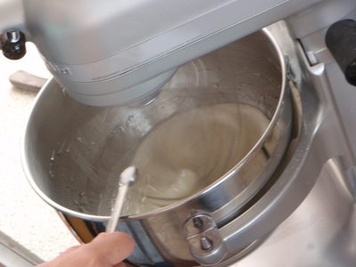Making marshmallows.