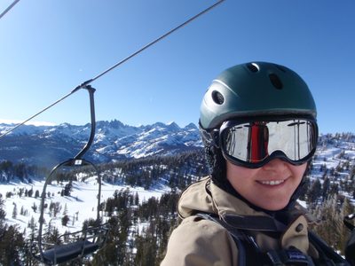 Monica riding Chair 14 (most of Mammoth's chairs do not...