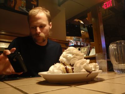 Walter promised us dessert, to make up for his absence...