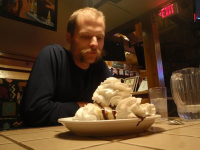 This monstrosity was an oversize chocolate chip cookie...