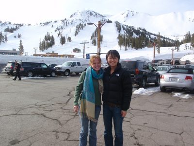Alex and Monica about to get on our shuttle back to the...