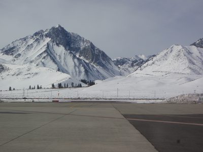 Mammoth Yosemite Airport is probably the prettiest I've been to.