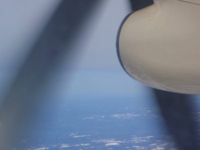 Trying to capture the propeller of the plane.
