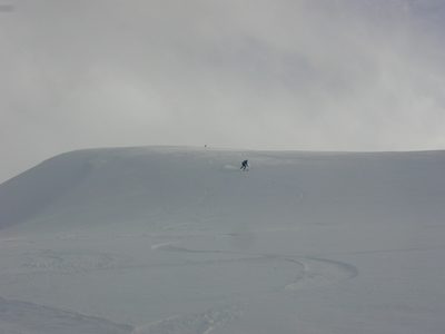 Rachel, cruising down from the top of our hike (unknown...