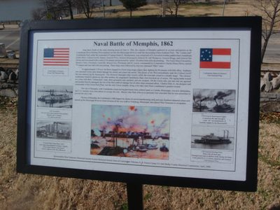 Very exciting: Memphis was the site of some ironclad...