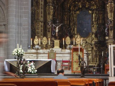 Inside the Cathedral.