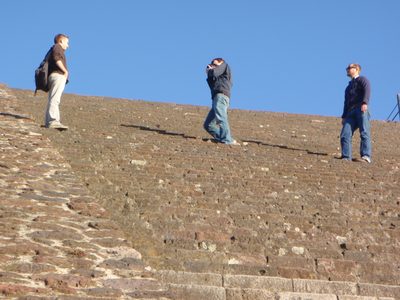 Fun with photos.  Pyramid of the Sun.