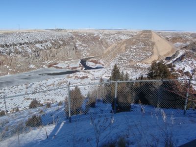 The Teton Dam!  Or the remains of it.  And now the...