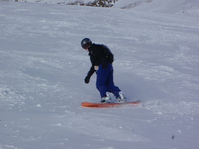 Catherine again: wonderful wind-blown snow which made...