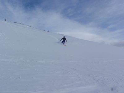 Catherine riding on New Year's Eve.