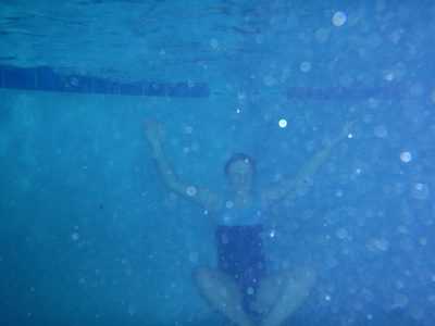 Catherine, underwater.