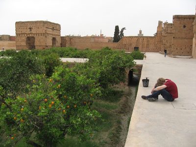 Trevor in the El Badi Palace, beginning to feel the...