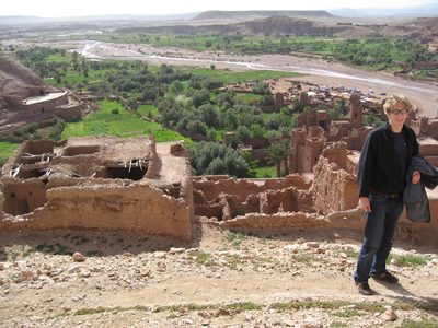 Trevor and the oasis of Ait Bennadou.