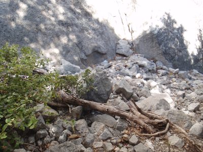 Quite the surprise when we returned to base of Muir Wall...