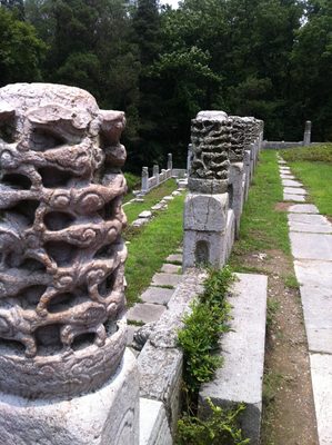 The mausoleum grounds were a vast complex of buildings...