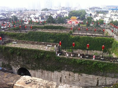 View of the south gate, looking inward from the...