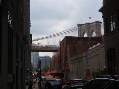 After walking across the Brooklyn Bridge, we took a...