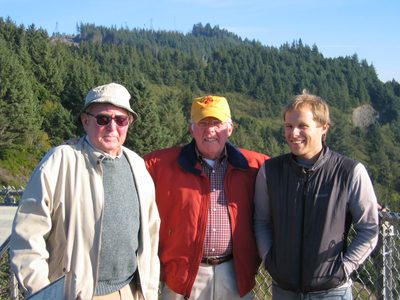 Cy, Dad, and John, at Cape Foul Weather on the way back...