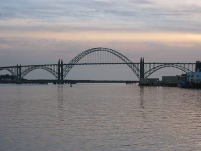 The Newport Yaquina Bay Bridge.