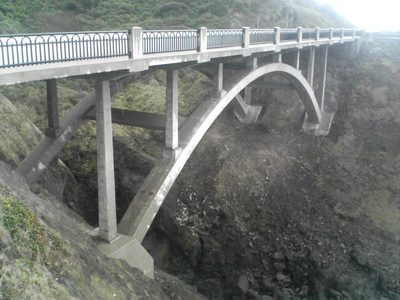 Classic Pacific coast bridge.