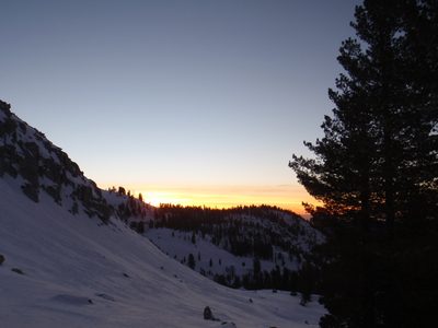 Time to ski down.