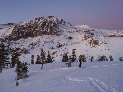 As we were taking pictures, Owen and Steve skied up to...