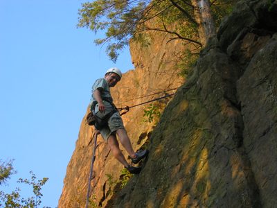John rappelling sequence shot #1.