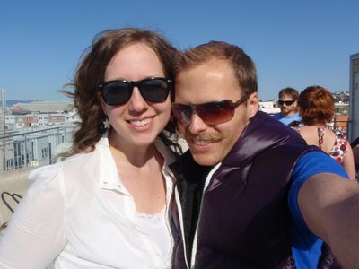 John and Ashley at Cass's farewell party to send her off...