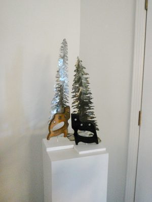 Saws turned into pretty attractive looking trees.