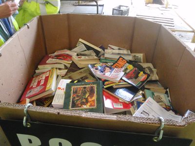 Who knew you could bring books to the dump and they...