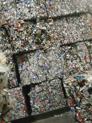 1000 lb cubes of aluminum.