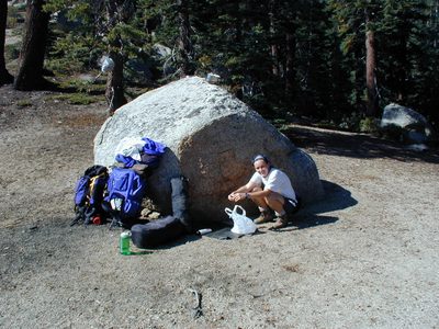 Packing up camp.