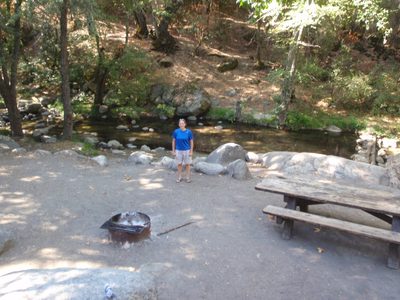 Catherine at our Saturday night camp spot.  Jay,...