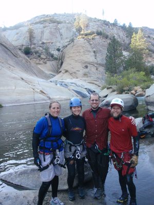 Team shot:  Catherine, Monica, Joel and John.