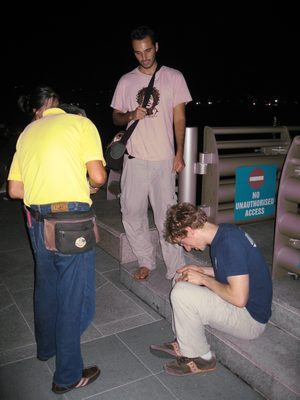 Jamie spent about 20 minutes trying to bargain with the...