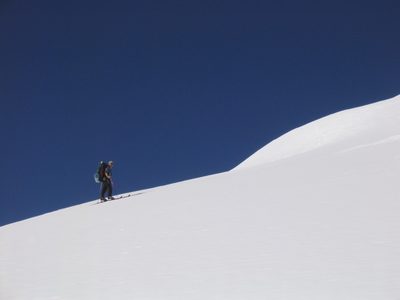Lance, pausing for a moment, to survey the...