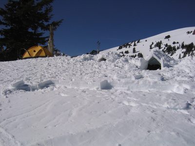 The snow brick quarry.