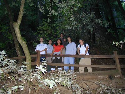 John with a bunch of the SNF kids at Muir Woods.   Sadly...