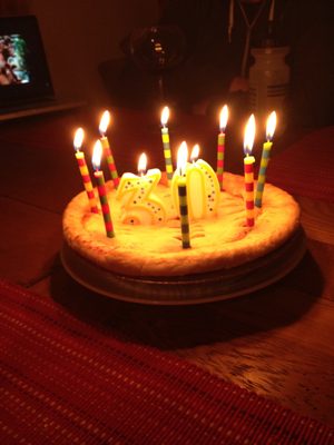Monica's birthday pie. Liz had been planning to make...