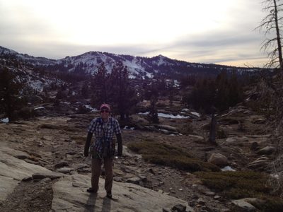 John on the short 10 minute hike back to the car. Check...