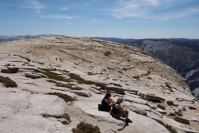 Rachel and Tini enjoy the view.  Shame there are no...