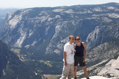 John and Rachel, top of Half Dome.