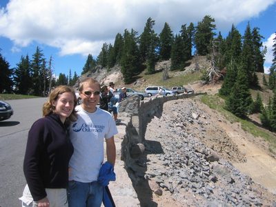 Alison and John at Crater Lake.