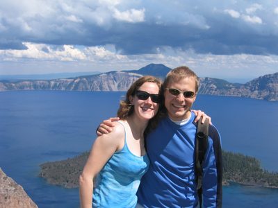 Alison and John at Crater Lake.