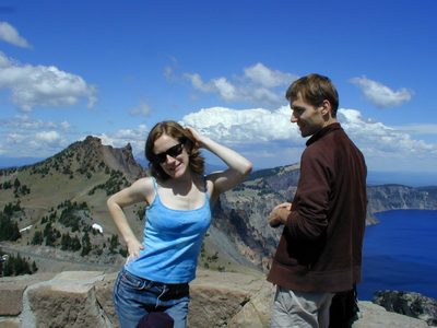 Alison and Stephan at Crater Lake.