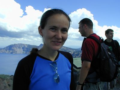 Rachel at the forest ranger overlook.