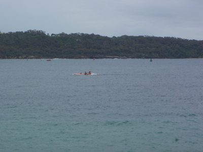 Some sea kayakers near Watson's Bay in Sydney Harbor.