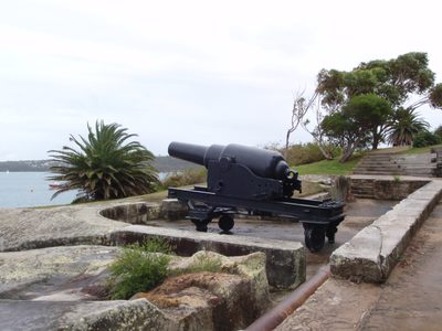 One of the guns used in World War II to protect Sydney...