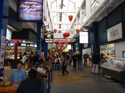 Inside the Sydney Fish Market.